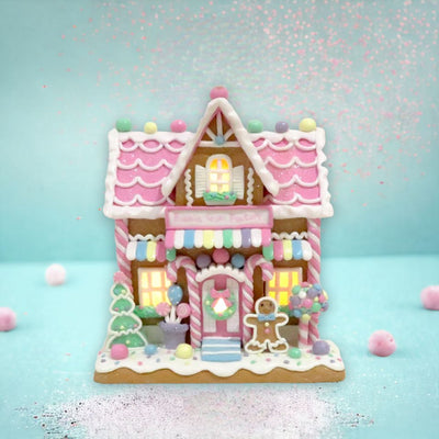 Candy House with LED Pink