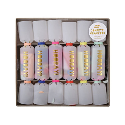 Hooray Confetti Crackers Set of 6