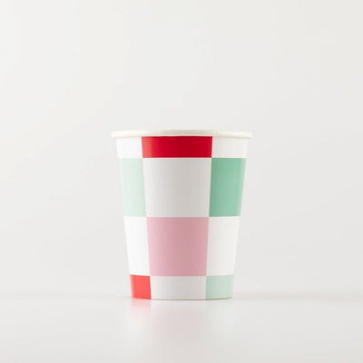 Multi Check Cups Set of 8