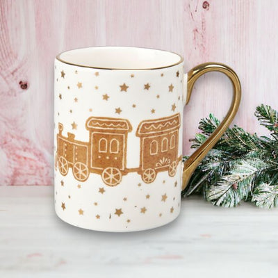 Gingerbread Train Mug
