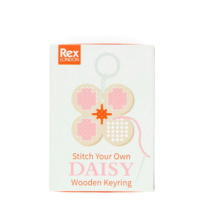 Stitch Your Own Wooden Keyring Daisy