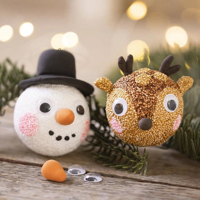 Reindeer & Snowman Christmas Baubles DIY Craft Kit