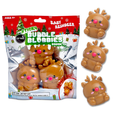 Reindeers Sticky Bubble Squishy Blobbies Set of 3