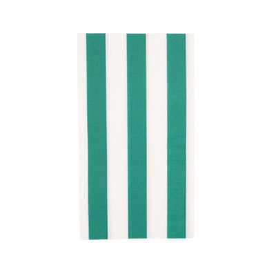 Emerald Green Cabana Stripe Napkins Set of 20