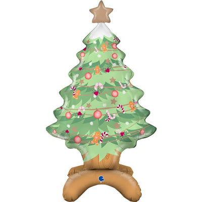 Standing Christmas Tree Foil Balloon 96cm
