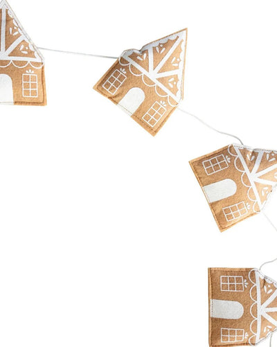 Gingerbread House Felt Banner