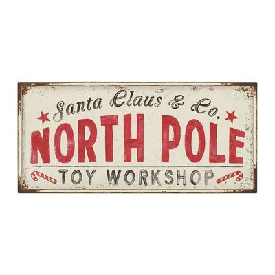 North Pole Toy Workshop Sign 122x56cm