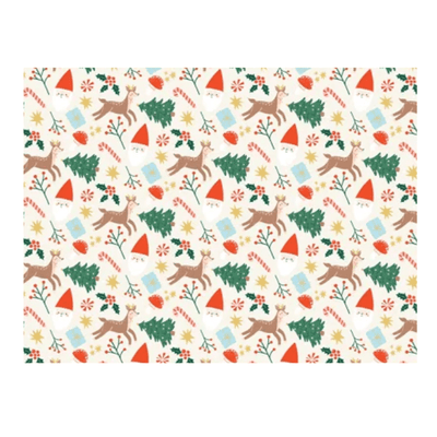 Merry Christmas Gift Wrapping Paper Roll