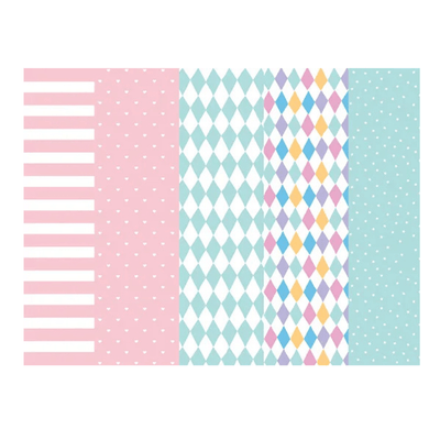 Gift Wrapping Paper Set of 5 Designs