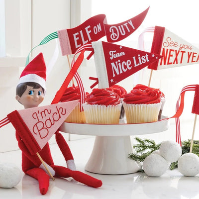Mini Elf Pennants Set of 5