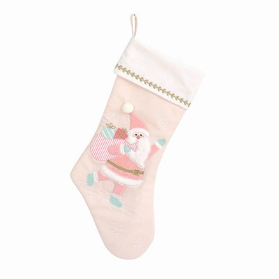 Pink Santa Stocking 53cm