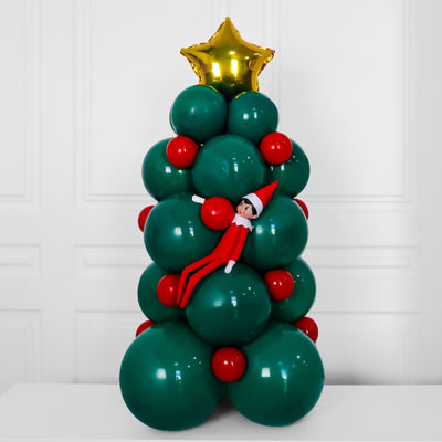 Elf Arrival Christmas Tree Balloon Stand (Elf not included)