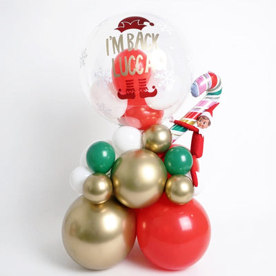 Personalized Elf Arrival Balloon Stand (Elf not included)