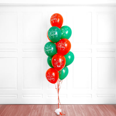 The Classic Merry Christmas Balloon Bouquet