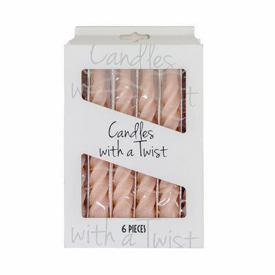 Candles with a Twist Blush Set of 6