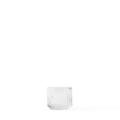 Lyngby Tealight holder Ø6,7 cm clear mouth blown glass