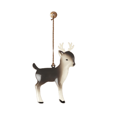 Bambi Metal Ornament Dark Brown
