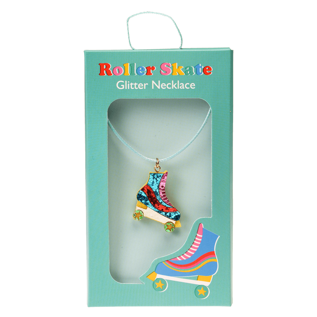 Roller Skate Glitter Necklace Boxfetti.ae