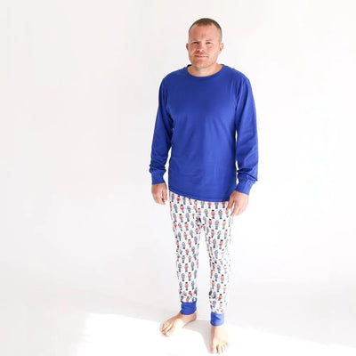 Festive Nutcracker Men's 2pc Contemporary Pajama Set Size M