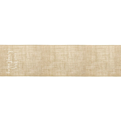 Jute table runner Merry Christmas