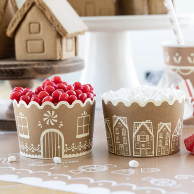 Gingerbread Jumbo Food Cups Set of 40