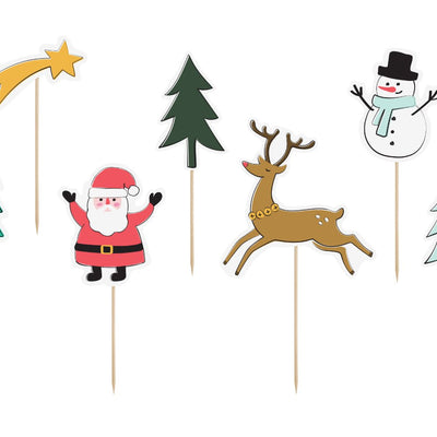 Merry Christmas Cake Topper