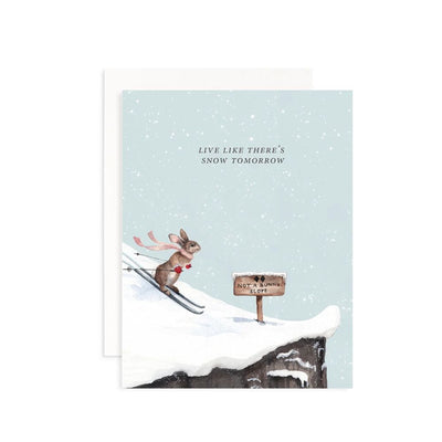 Live Like there's Snow Tomorrow Greeting Cards Set of 6