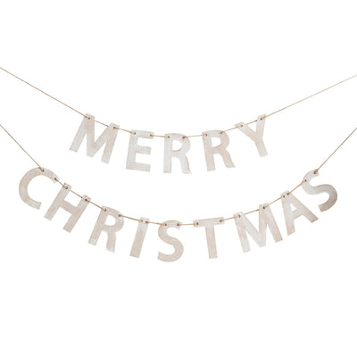 Rustic Wooden Merry Christmas Bunting