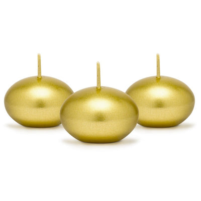 Floating Candles Metallic Gold Set of 50
