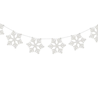 Wooden Snowflake Bunting