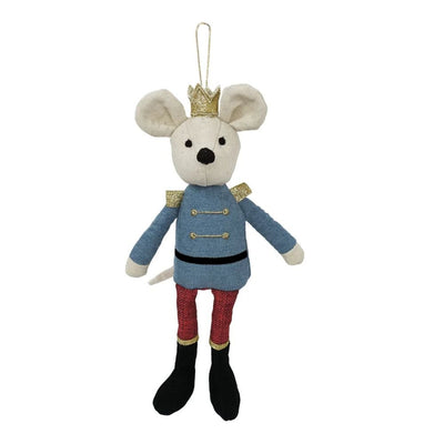 King Mouse Blue Ornament