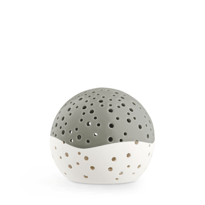 Nobili Snowball Tealight Holder Olive Green H10.5cm