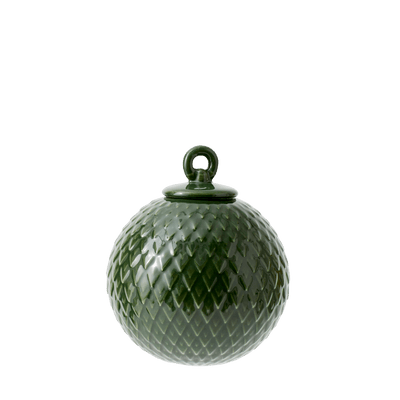Rhombe Decoration Bauble Ø7 cm green porcelain