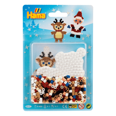 Hama Santa and Reindeer Midi Beads Kit
