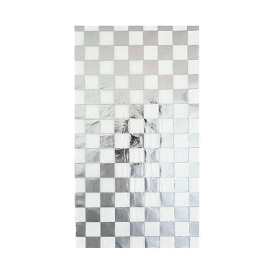 Check it! Dazzling Diamond Check Guest Napkins Set of 16