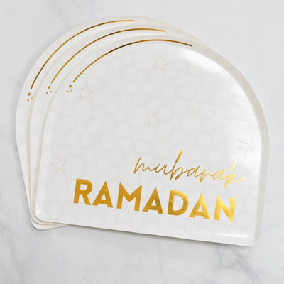 Levant Sky 'Ramadan Mubarak' Arch Dinner Plates Set of 12