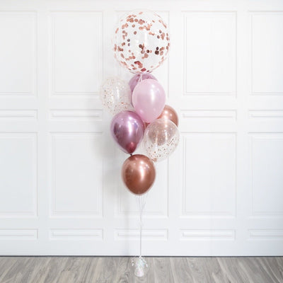 Pink Confetti Pop Balloon Bouquet