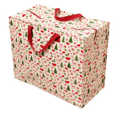 50s Printed Christmas Jumbo Storage Bag