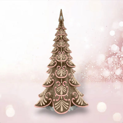Gingerbread LED Tree Pink 53cm