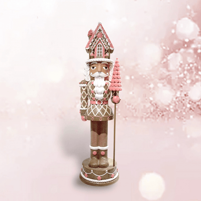Gingerbread Nutcracker Pink 92cm