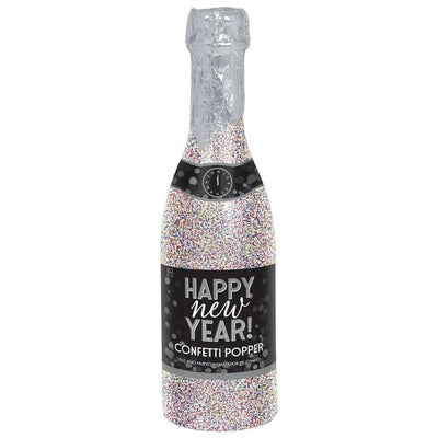 New Year Champagne Bottle Glitter Popper 32cm