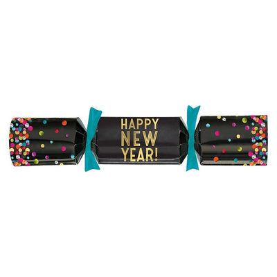 New Year Colorful Confetti Crackers Set of 8