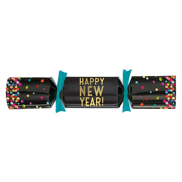 New Year Colorful Confetti Crackers Set of 8