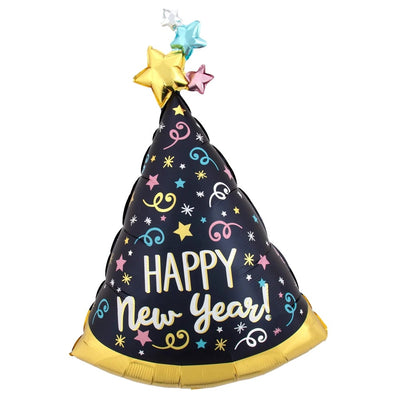 Confetti New Year SuperShape Balloon 91cm