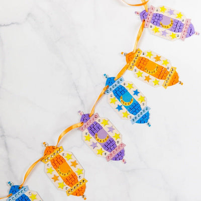 Mosaic Lantern DIY Banner Party Pack Set