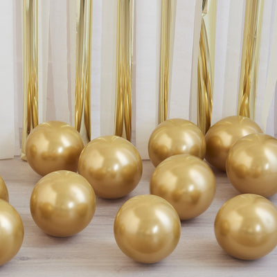 Gold Chrome Balloon Bundle Set of 40