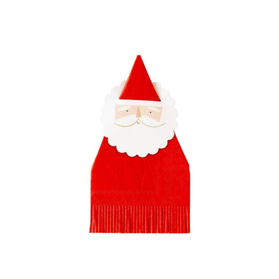 Santa Napkins & Napkin Rings Set of 18