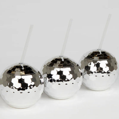 Disco Ball Tumbler Cups Set of 3