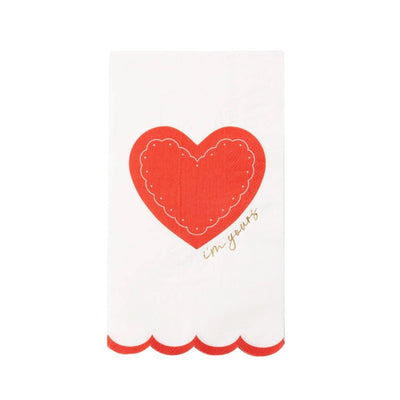 Elegant Valentine Guest Napkins Set of 20