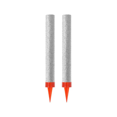 Smokeless Ice Fountain Candles Holographic Silver 12cm Set of 2